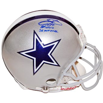 Emmitt Smith Autographed Dallas Cowboys Full Size On Field Helmet 20/22 (Upper Deck)