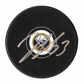 Tyler Ennis Autographed Buffalo Sabres Hockey Puck
