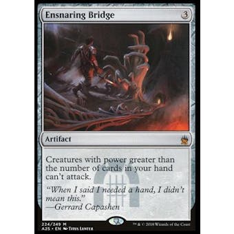 Magic the Gathering Masters 25 Single Ensnaring Bridge - Near Mint (NM) Sick Deal Pricing