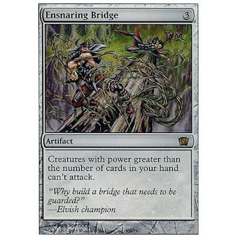 Magic the Gathering 8th Edition Single Ensnaring Bridge - SLIGHT PLAY (SP)