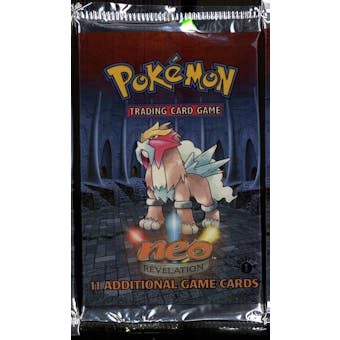 WOTC Pokemon Neo 3 Revelation 1st Edition Booster Pack ENTEI Art UNWEIGHED