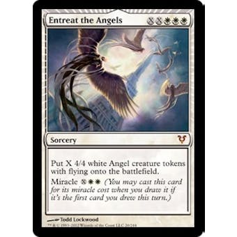 Magic the Gathering Avacyn Restored Single Entreat the Angels - SLIGHT PLAY (SP)