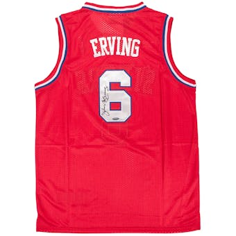 Julius Erving (Dr. J) Autographed Philadelphia 76ers Basketball Jersey (Tristar)