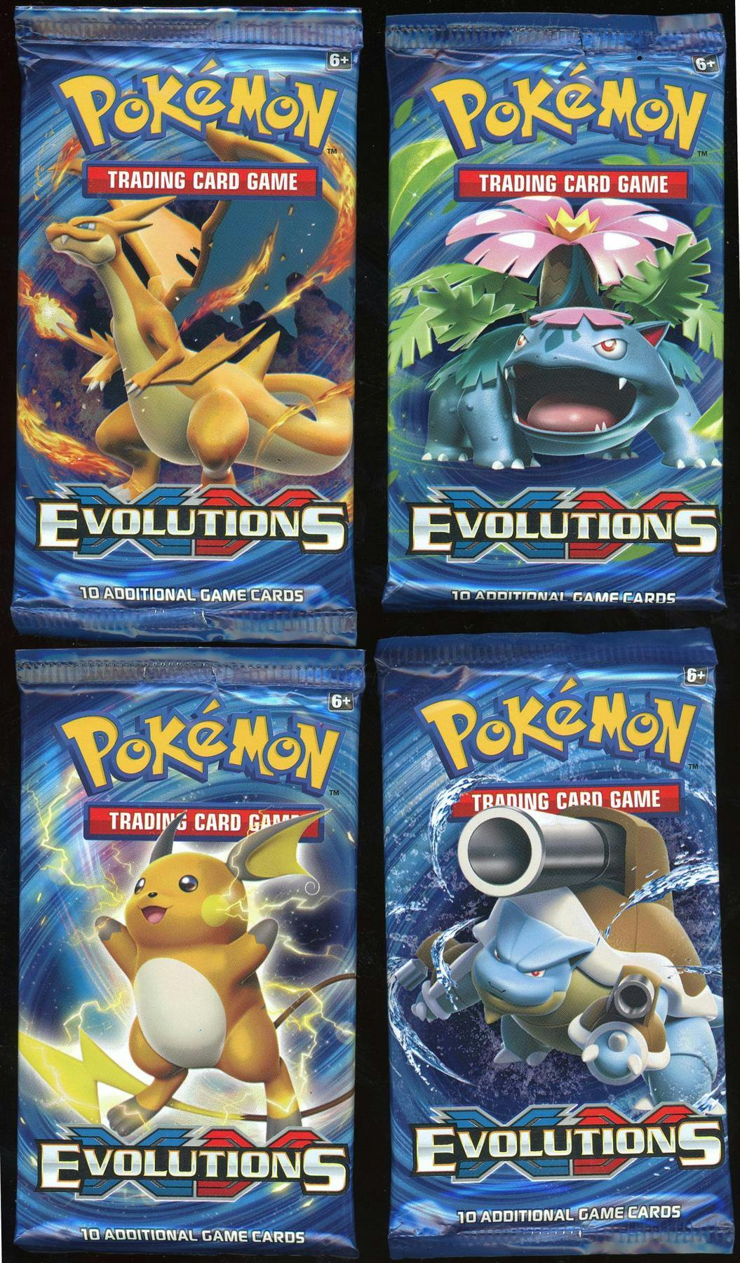 Pokemon XY Evolutions Booster 4-Pack Lot (All Arts) (Reed Buy) | DA Card World