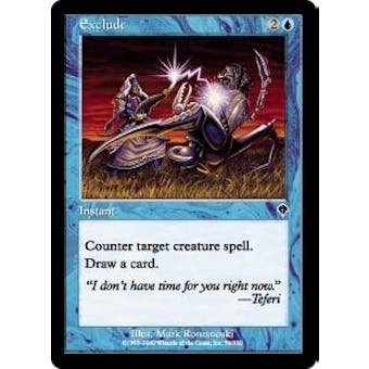 Magic the Gathering Invasion Single Exclude Foil
