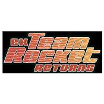 Pokemon EX Team Rocket Returns Near-Complete Master Set NEAR MINT (93 regular and 62 reverse foil cards)
