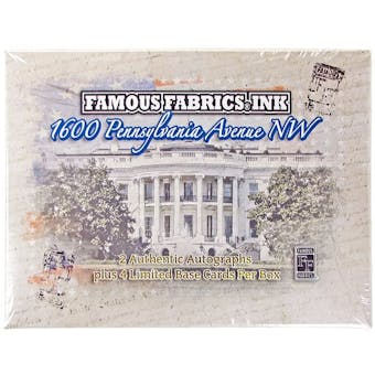 1600 Pennsylvania Ave NW Hobby Box (Famous Fabrics Ink 2012)
