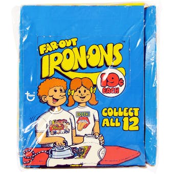 1975 Topps Far-Out Iron-Ons Wax Box