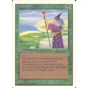 Magic the Gathering Unlimited Single Fastbond - MODERATE PLAY (MP)