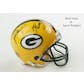 2018 Hit Parade Autographed Football Mini Helmet Hobby Box - Series 1 - Rodgers Favre Dual Signed Packers Mini