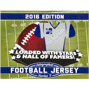 2016 Hit Parade Autographed Football Jersey Hobby Box - Series 7 - Peyton Manning and Randy Moss!!!