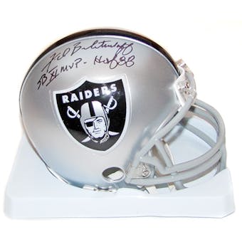 Fred Biletnikoff Autographed Oakland Raiders Mini Helmet w/HOF 88 (JSA COA)
