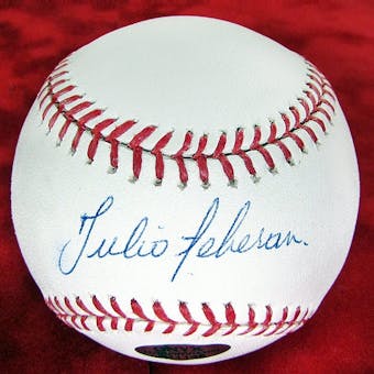 Julio Teheran Autographed Atlanta Braves Official Major League Baseball (Onyx COA)
