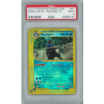 Pokemon Expedition Feraligatr 47/165 Reverse Foil PSA 9