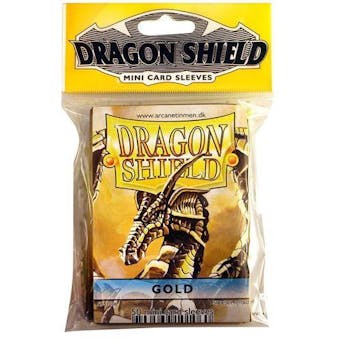 Dragon Shield Yu-Gi-Oh! Size Card Sleeves - Gold (50 Ct. Pack)