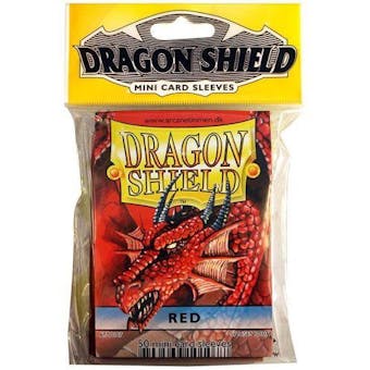 Dragon Shield Yu-Gi-Oh! Size Card Sleeves - Red (50 Ct. Pack)