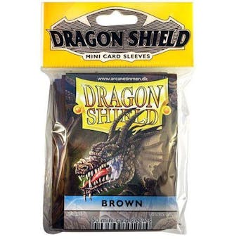 Dragon Shield Yu-Gi-Oh! Size Card Sleeves - Brown (50 Ct. Pack)