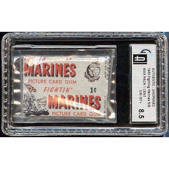Fightin' Marines 1 Cent Wax Pack GAI 8.5 (NM-MT+)