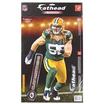 Fathead Clay Matthews Green Bay Packers 2011 Teammate Wall Graphic (Lot of 10) 9"X 17"
