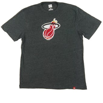 Miami Heat Majestic Gray Hours and Hours Dual Blend Tee Shirt (Adult S)