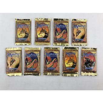 Magic the Gathering 5th Edition Near Global Set Booster Pack Lot - 9 Languages!