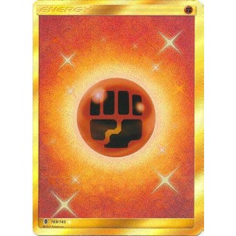Pokemon Guardians Rising Single Fighting Energy Secret Rare 169/145 - NEAR MINT (NM)