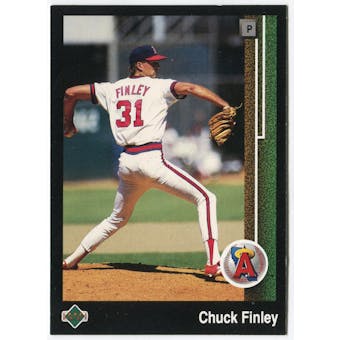 1989 Upper Deck Chuck Finley California Angels #632 Black Border Proof