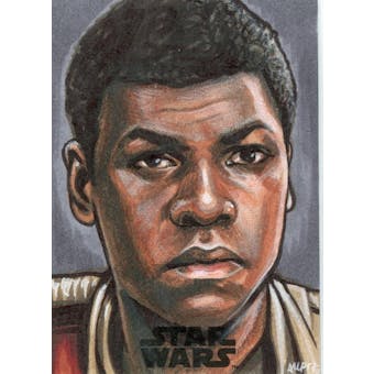 Star Wars Force Awakens Finn Portrait 1/1 Sketch Card