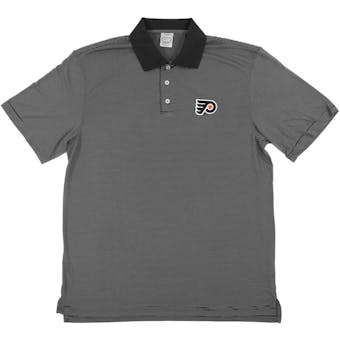 Philadelphia Flyers Level Wear Dunhill Black Performance Polo