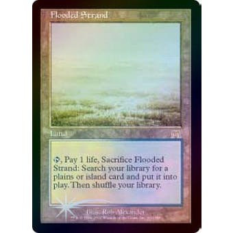 Magic the Gathering Onslaught Single Flooded Strand FOIL - MODERATE PLAY (MP)