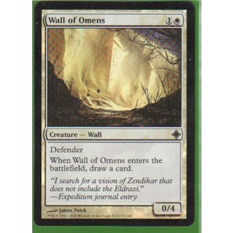Magic the Gathering Rise of the Eldrazi Single Wall of Omens Foil
