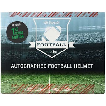 2022 Hit Parade Autographed FS Football Helmet 1ST ROUND EDITION - Hobby Box - Series 1