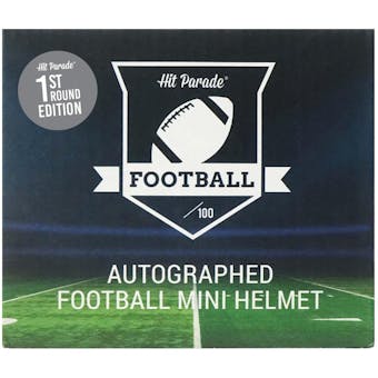 2022 Hit Parade Autographed Football Mini Helmet 1ST ROUND EDITION Series 1 Hobby Box - Patrick Mahomes