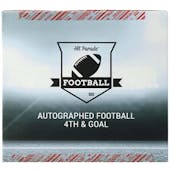 2021 Hit Parade Autographed Football 4th & GOAL - Hobby Box - Series 14