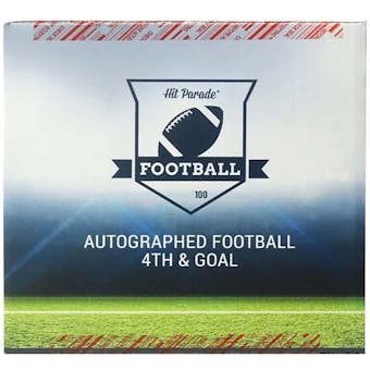 2022 Hit Parade Autographed Football 4th & GOAL Series 3 Hobby Box - Tom Brady & Josh Allen!