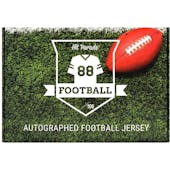 2022 Hit Parade Autographed Football Jersey - Hobby Box - Series 2