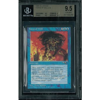 Magic the Gathering Alliances Force of Will BGS 9.5 (9.5, 9, 9.5, 9.5)