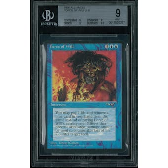 Magic the Gathering Alliances Force of Will BGS 9 (9, 9, 9, 9.5)