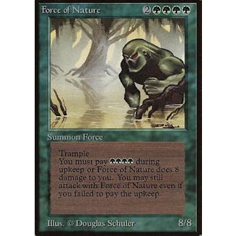 Magic the Gathering Beta Single Force of Nature - MODERATE PLAY (MP)