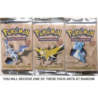 WOTC Pokemon Fossil 1st Edition Booster Pack UNWEIGHED UNSEARCHED RANDOM ART