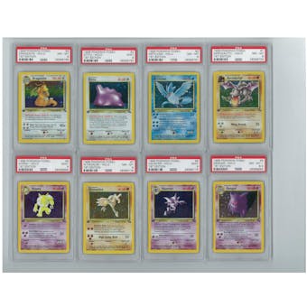 Pokemon Fossil 1st Edition Complete Set - All Holos PSA Graded!