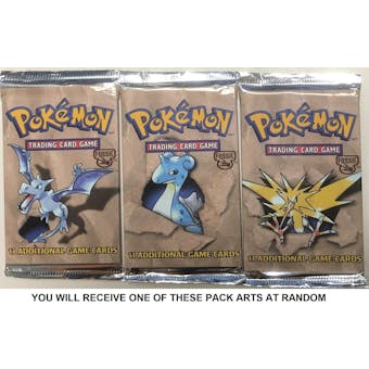 Pokemon WOTC Fossil Booster Pack UNWEIGHED UNSEARCHED RANDOM ART