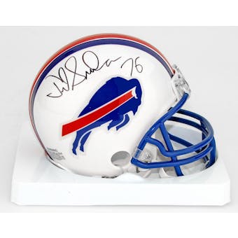 Fred Smerlas Autographed Buffalo Bills Football Mini Helmet