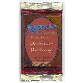 Magic the Gathering 3rd Edition (Revised) Booster Pack - FRENCH - WHITE BORDERED