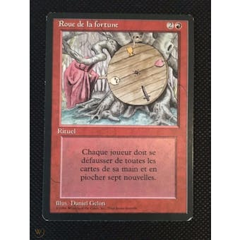 Magic the Gathering 3rd Ed (Revised) French FBB Single Wheel of Fortune - MODERATE PLAY (MP)