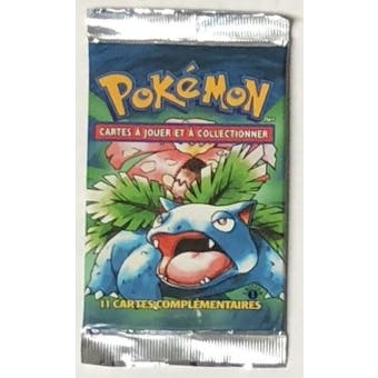 Pokemon Base Set 1 1st Edition Booster Pack - FRENCH Venusaur Art UNSEARCHED