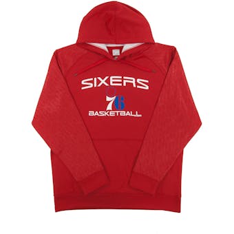 Philadelphia 76ers Majestic Red Jump Off Performance Fleece Hoodie (Adult XL)