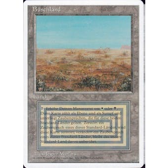 Magic the Gathering 3rd Ed (Revised) FWB GERMAN Single Scrubland - MODERATE PLAY (MP) Sick Deal Pricing