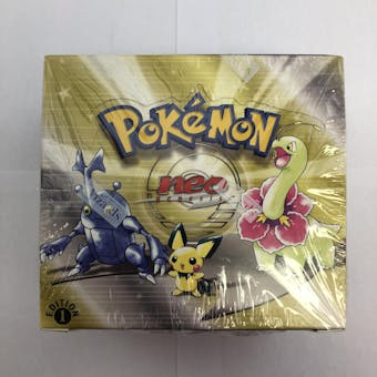 Pokemon Neo 1 Genesis 1st Edition Booster Box (small split in seam)