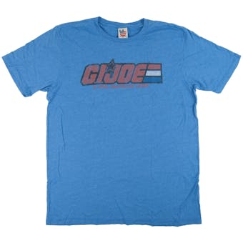 G.I. Joe Junk Food Blue Logo & Motto Tee (Adult S)